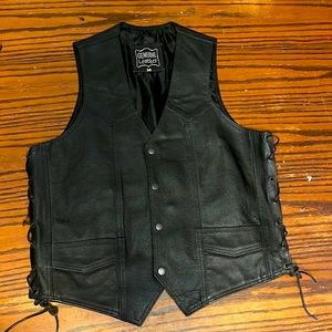 Leather Biker Vest